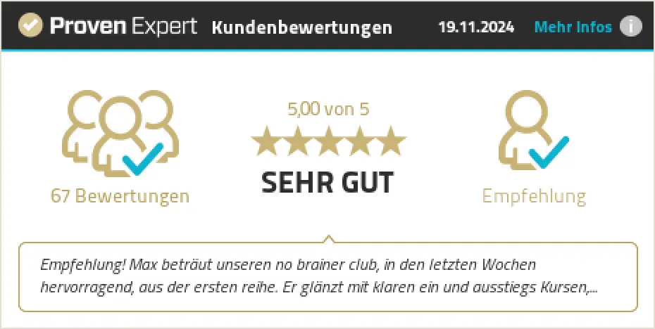 ProvenExpert Badge Maximilian